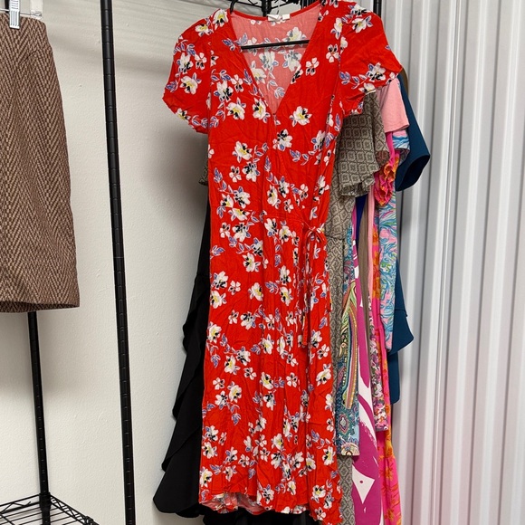 GAP Dresses & Skirts - Gap Women's Floral Wrap Spring Dress size XS